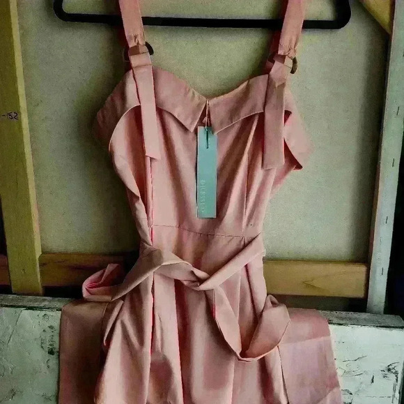 Strappy long  tye up tank blouse size small - Picture 2 of 8